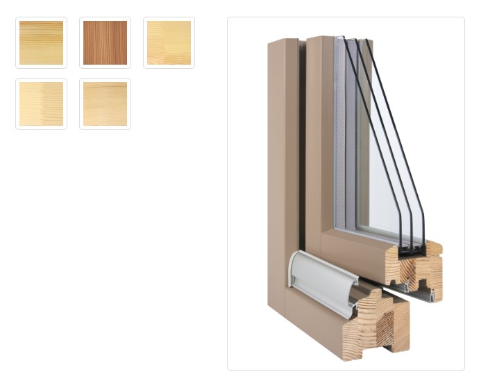 Finestra in legno Eko 92